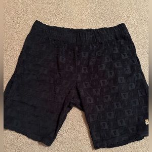 teddy fresh unisex jacquard terry cloth shorts